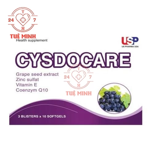 Cysdocare US Pharma USA - Viên uống làm đẹp da, chống lão hóa