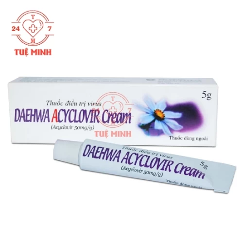 Daehwa Acyclovir Cream - Dự phòng, điều trị tái nhiễm virus da và niêm mạc