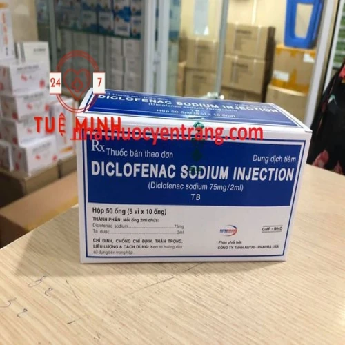 Diclofenac tiêm 75mg/2ml