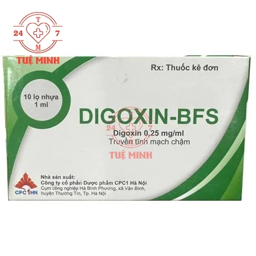 Digoxin-BFS 0.25mg/ml CPC1HN - Thuốc điều trị suy tim sung huyết 