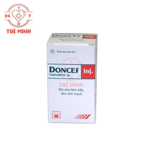 Doncef inj 1g Pymepharco - Thuốc điều trị nhiễm khuẩn