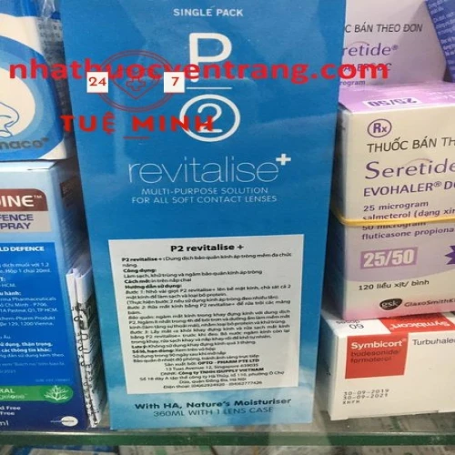 Dung dịch bảo quản kính áp tròng p2 revitalise+