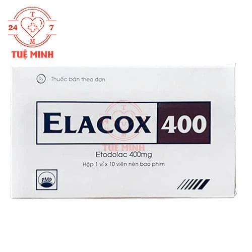 Elacox 400 Pymepharco - Thuốc điều trị triệu chứng của viêm, thoái hoá xương khớp