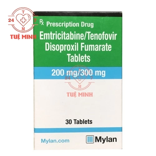 Emtricitabine 200mg/tenofovir 300mg mylan