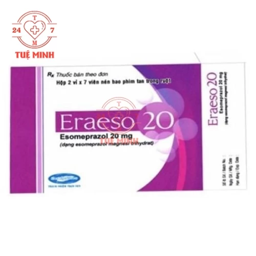 Eraeso 20 - Thuốc điều trị trào ngược dạ dày, thực quản hiệu quả