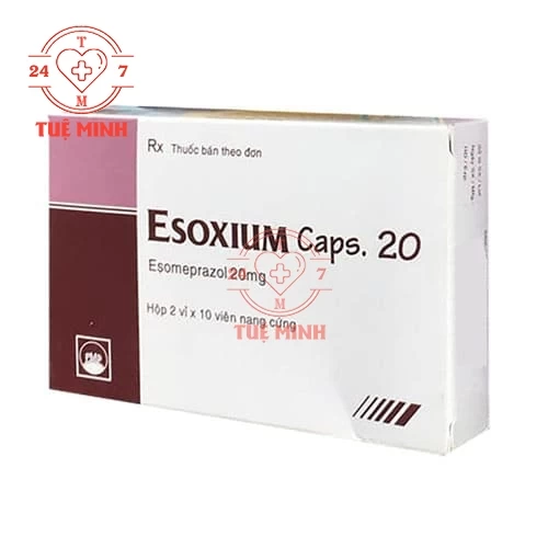 Esoxium Caps. 20 Pymepharco (viên nang) - Thuốc điều trị trào ngược dạ dày-thực quản 