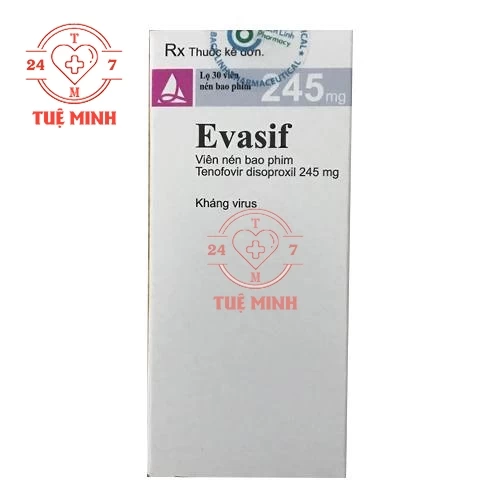 Evasif 245mg - Thuốc điều trị viêm gan B mãn tính và HIV