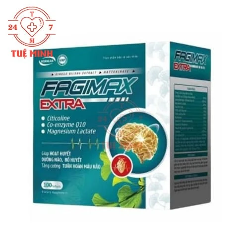 Fagimax Extra Santex - Hỗ trợ hoạt huyết, tăng cường tuần hoàn máu não