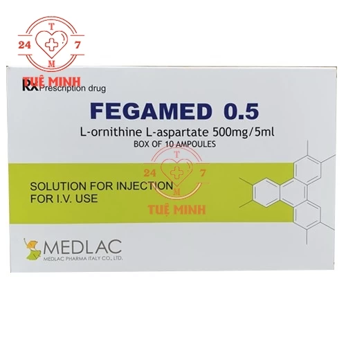 Fegamed 0,5 - Thuốc tiêm điều trị các bệnh về gan của Medlac 