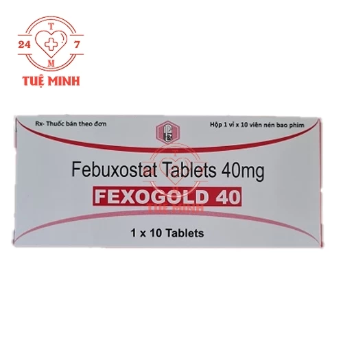 Fexogold 40mg - Thuốc điều trị bệnh gút của Ấn Độ