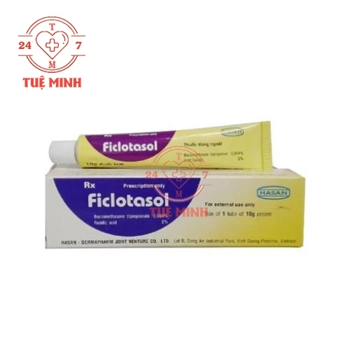 Ficlotasol Cream 10g - Thuốc điều trị nhiễm khuẩn da hiệu quả (10 hộp)