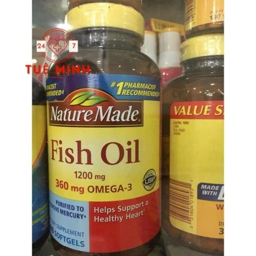 Fish oil nature made 1200mg 200 viên