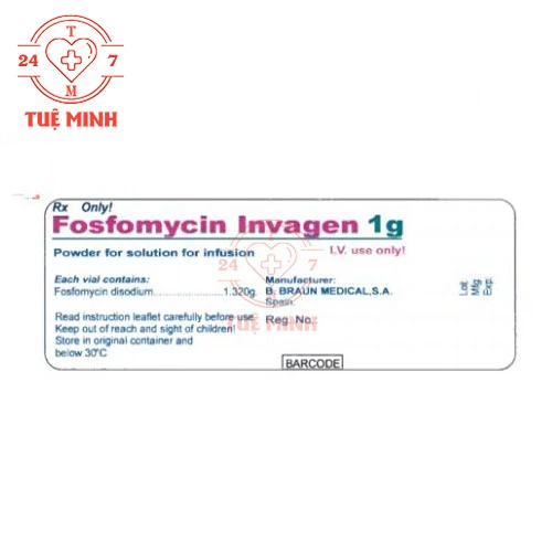 Fosfomycin Invagen 4g - Thuốc điều trị nhiễm khuẩn hiệu quả