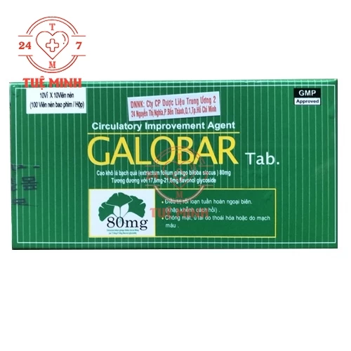 Galobar - Hỗ trợ điều trị mất ngủ, cải thiện trí nhớ hiệu quả