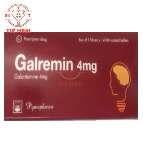 Galremin 4mg Pymepharco - Thuốc điều trị sa sút trí tuệ trong bệnh Alzheimer 