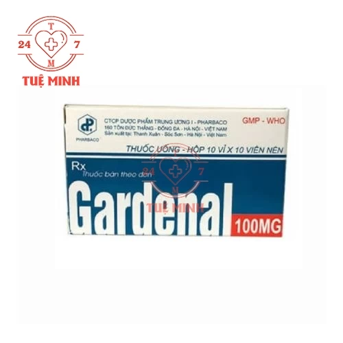 Gardenal 100mg - Thuốc điều trị bệnh động kinh và phòng co giật