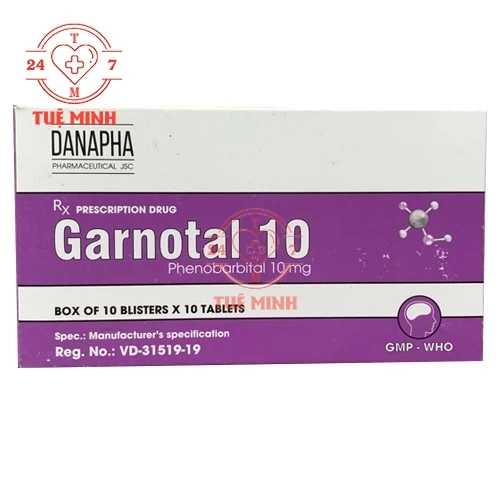 Garnotal 10mg - Thuốc điều trị bệnh động kinh hiệu quả