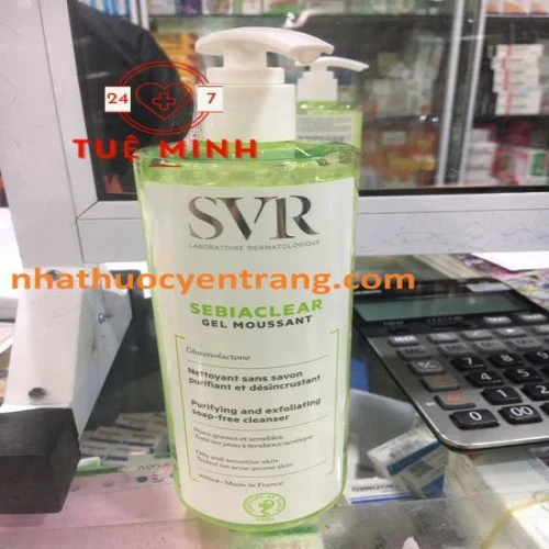 Gel rửa mặt svr sebiaclear gel moussant 400ml