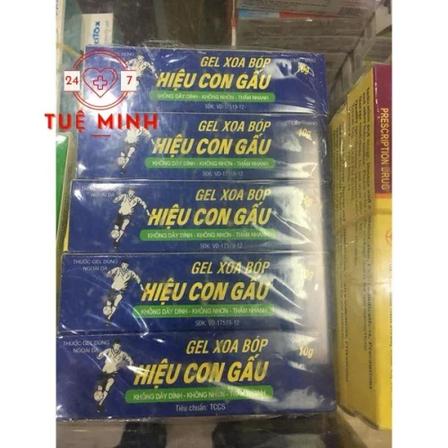 Gel xoa bóp hiệu con gấu 10g