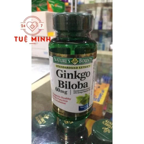 Ginkgo biloba 60mg natures bounty  60 viên