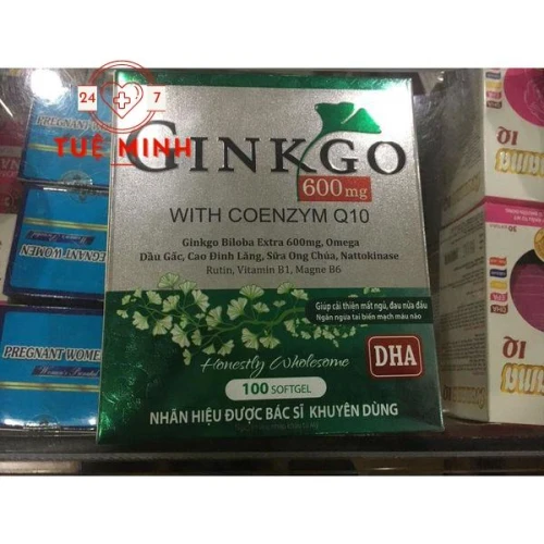 Ginkgo with coenzyme q10 600mg