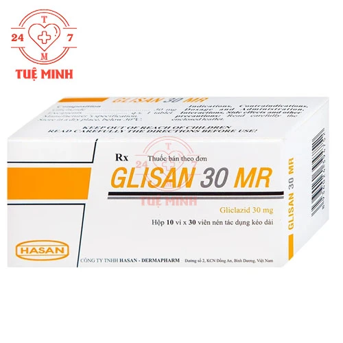 Glisan 30 MR Ha san-Dermapharm - Thuốc điều trị đái tháo đường tuýp 2