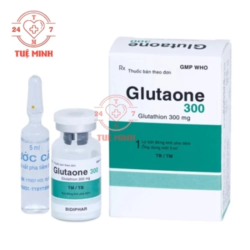 Glutaone 300mg Bidiphar - Dự phòng bệnh lý thần kinh do liệu pháp hóa trị liệu với cisplatin