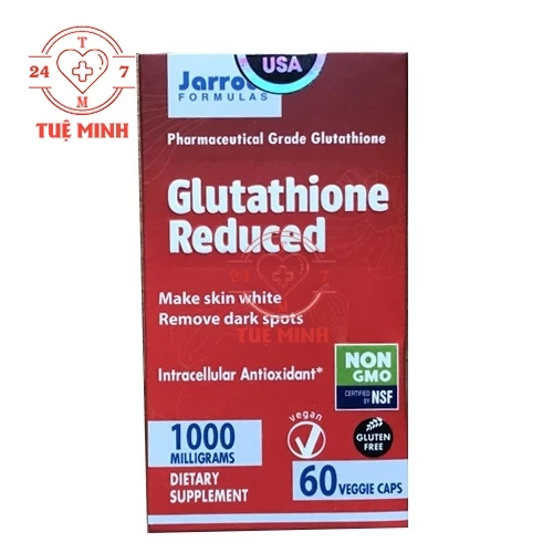 Jarrow glutathione reduced 1000mg 60 viên