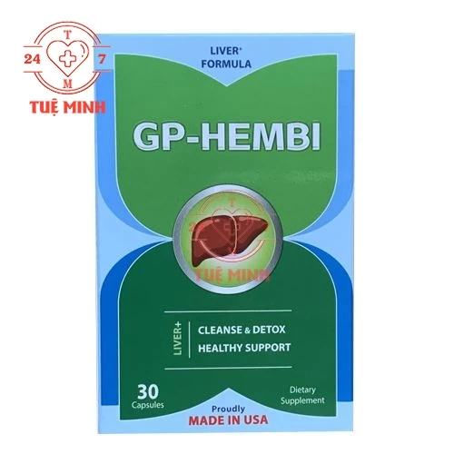 GP-Hembi - Viên uống bổ gan, hỗ trợ điều trị bệnh về gan của Mỹ