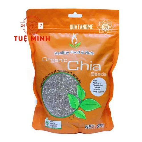 Hạt chia healthy nuts & seeds organic chia seeds (500g)