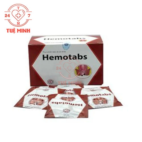 Hemotabs Hóa Dược - Hỗ trợ nhuận tràng,  giúp giảm nguy cơ táo bón 