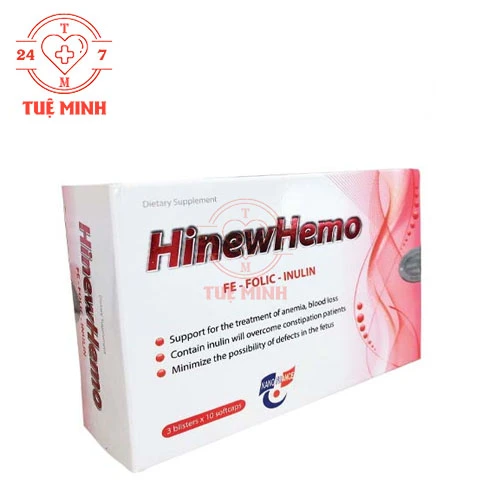 HinewHemo Vinphaco - Bổ sung sắt, hỗ trợ cải thiện tình trạng thiếu máu