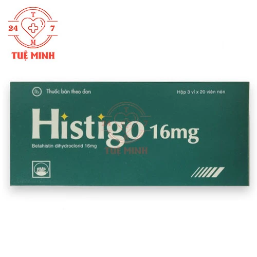 Histigo 16mg Pymepharco - Viên uống điều trị chóng mặt, hoa mắt, ù tai