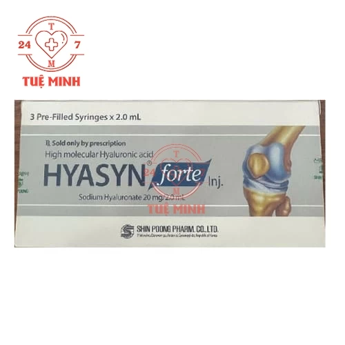 Hyasyn Forte 20mg/2ml - Thuốc điều trị viêm khớp gối hiệu quả