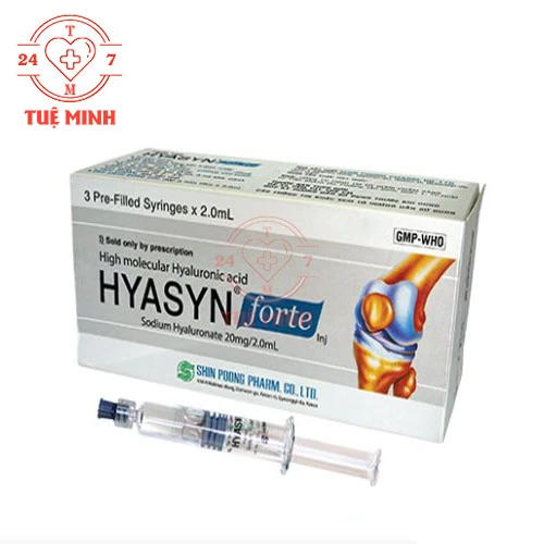 Hyasyn Forte 20mg/2ml - Thuốc điều trị viêm khớp gối hiệu quả