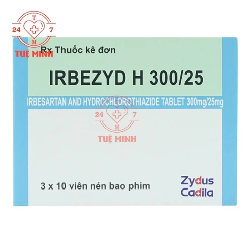 Irbezyd H 300/25 Zydus Cadila - Thuốc điều trị tăng huyết áp