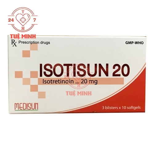 Isotisun 20mg - Isotretinoin Medisun