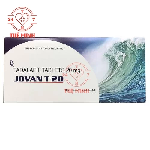 Jovan T20 Cadila - Thuốc điều trị rối loạn cương dương (10 hộp)