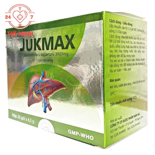 Jukmax NamHa Pharma - Thuốc điều trị não gan, xơ gan, viêm gan hiệu quả