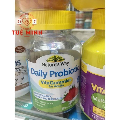 Kẹo dẻo lợi khuẩn nature’s way daily probiotic vita gummies for adults