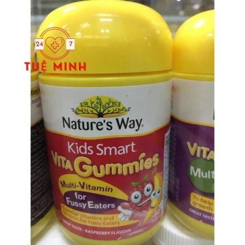 Kẹo dẻo vitamin tổng hợp cho trẻ biếng ăn nature’s way kids smart vitagummies