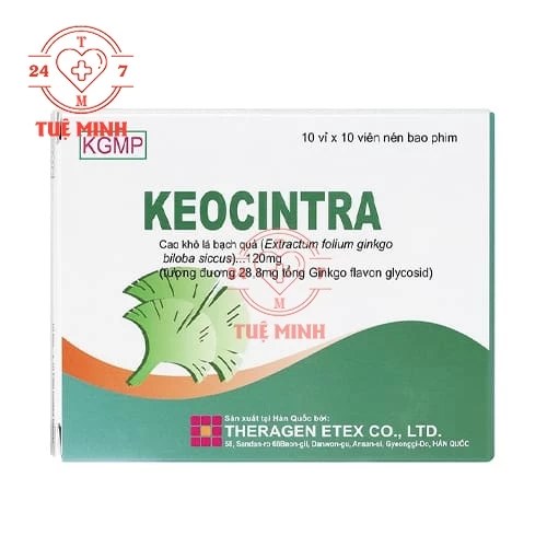 Keocintra - Thuốc điều trị thiểu năng tuần hoàn não hiệu quả