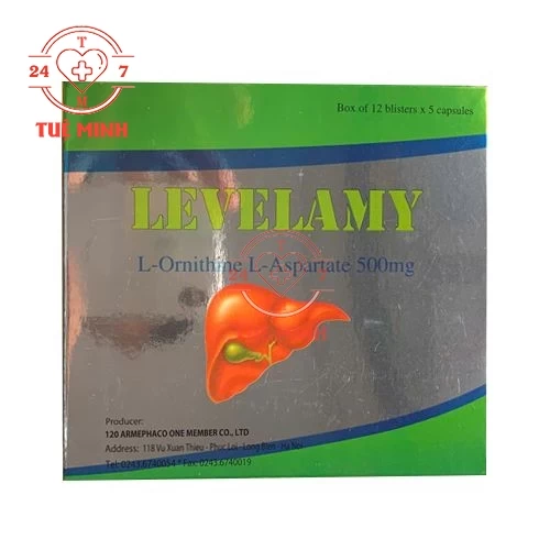 Levelamy 500mg Armephaco (viên) - Thuốc điều trị các rối loạn ý thức (tiền hôn mê)