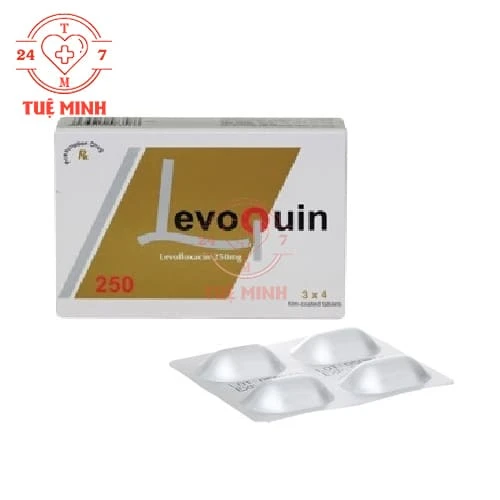 Levoquin 250 Pymepharco - Thuốc điều trị nhiễm khuẩn