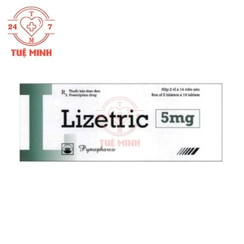 Lizetric 5mg Pymepharco - Thuốc điều trị tăng huyết áp