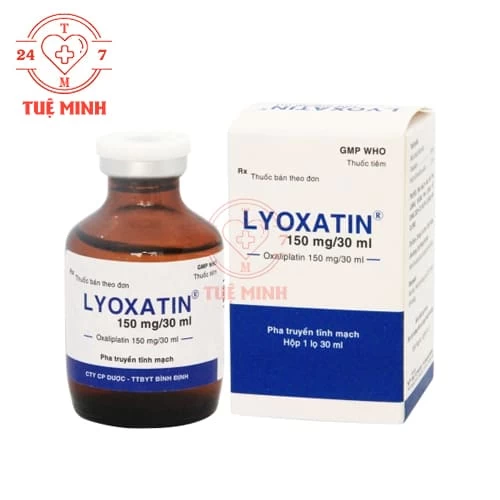 Lyoxatin 150mg/30ml Bidiphar - Thuốc điều trị ung thư đại-trực tràng