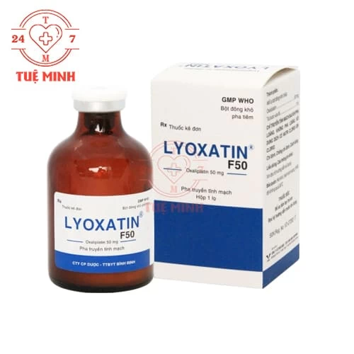 Lyoxatin F50 Bidiphar (bột) - Thuốc điều trị ung thư đại-trực tràng