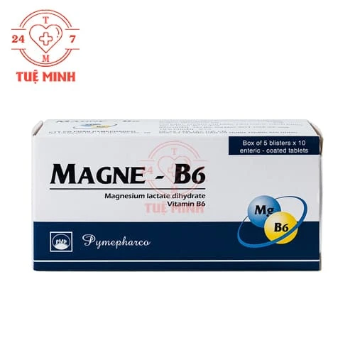 Magne-B6 Pymepharco - Thuốc phòng ngừa và điều trị triệu chứng thiếu magnesi