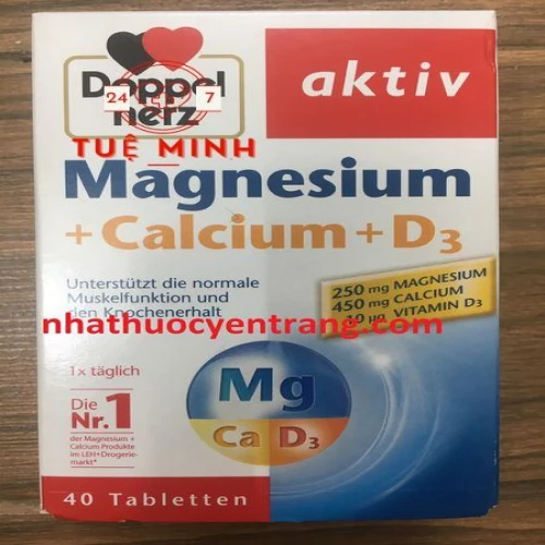 Magnesium + calcium + d3 doppel herz (40 viên)