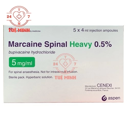 Marcaine Spinal Heavy 0,5% Cenexi - Thuốc gây tê